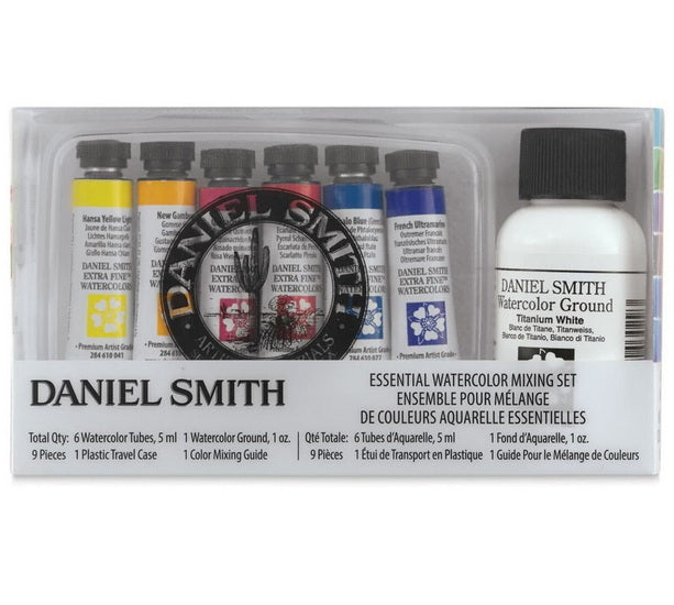 Set of essential watercolor mixing set - 9pcs