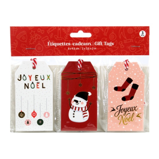 Ens. 3 petites étiquettes de Noël VF