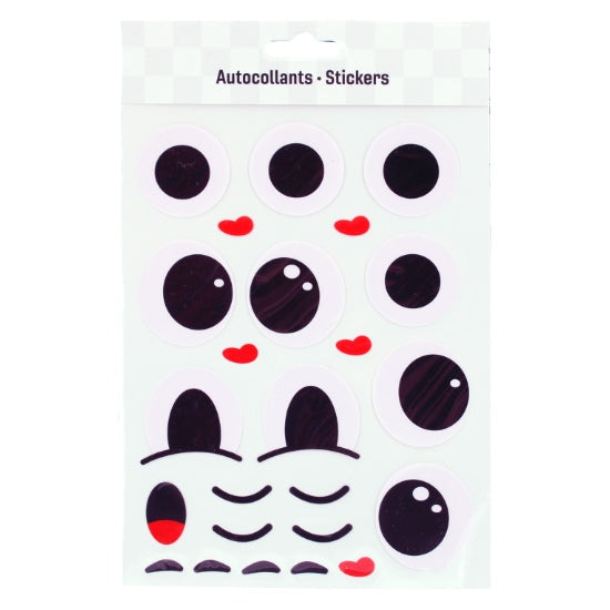 Autocollants yeux amusants