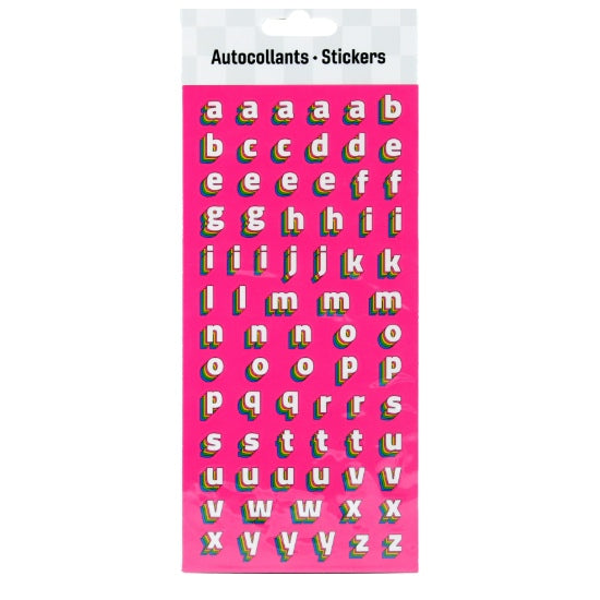 Stickers Colorful Alphabet