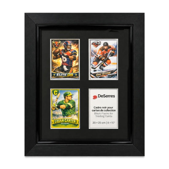 Trading Card Black Frame  - 8x10'