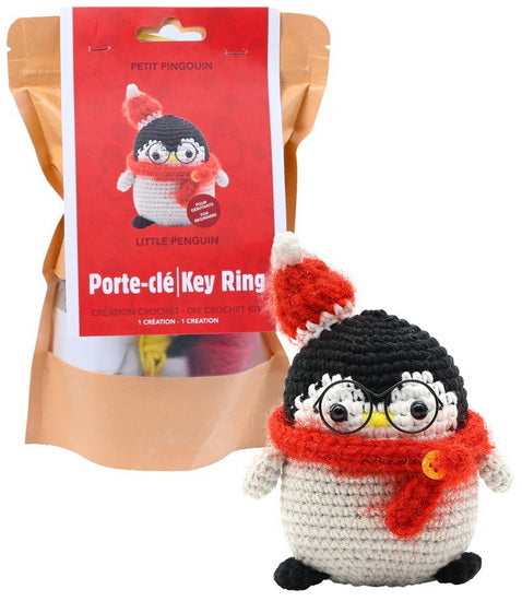 Ens. porte-clés crochet pingouin