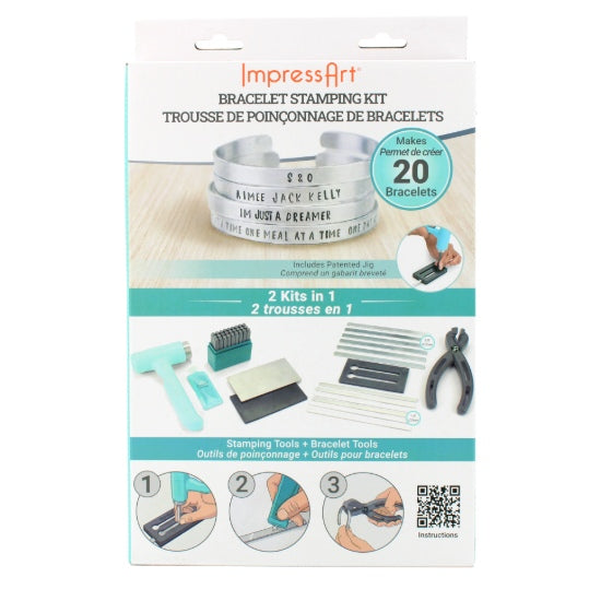 Ens. estampage de métal et bracelets