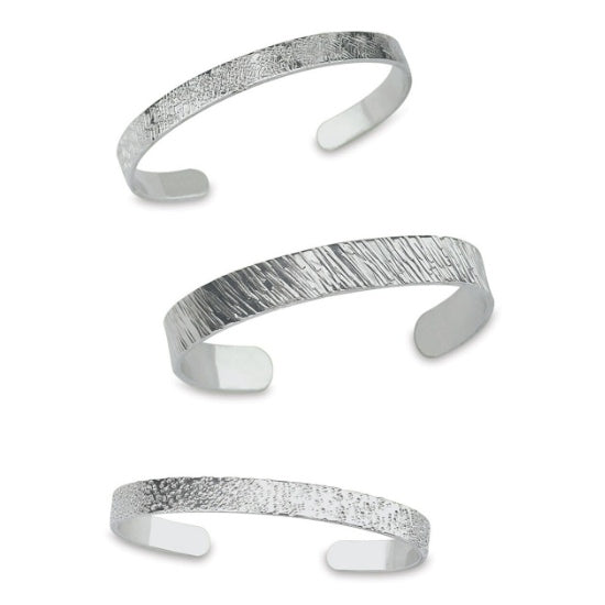 Ens. 12 bracelets aluminium 0.6cm x 15cm