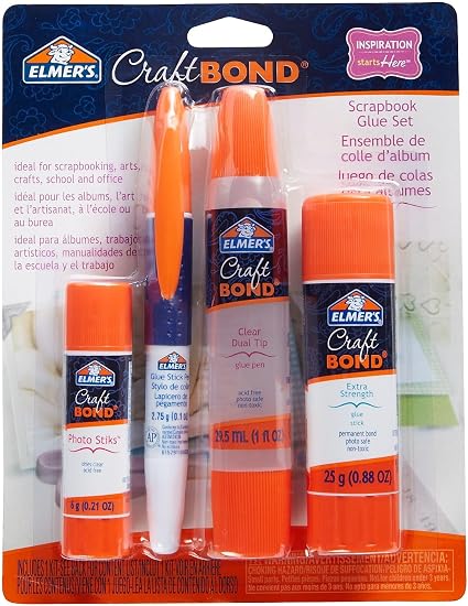 Set of 4 Glues for Scrapbooking