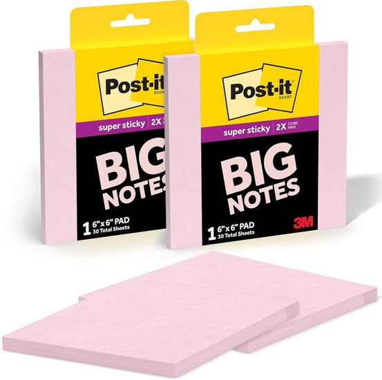 Post-it Big Notes Pastel Pink - 6x6