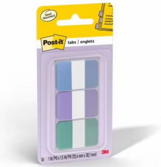 Post-it onglets pastel 3 couleurs