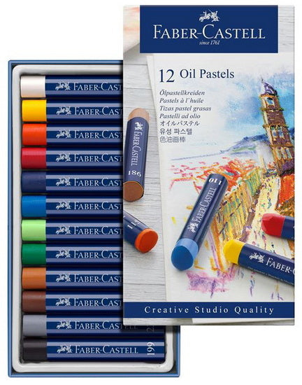 Ens. 12 pastels à l'huile Creative Studio