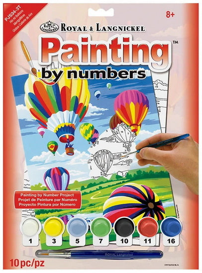 Peinture à numéros montgolfières