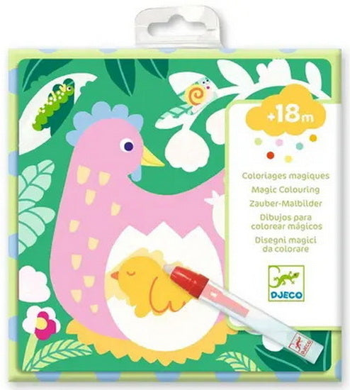 Coloriages magiques Maman-bébé du jardin