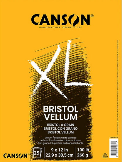 Canson XL Bristol Vellum Pad - 260g - 9x12in