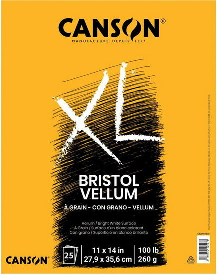 Canson XL Bristol Vellum Pad - 260g - 11x14in