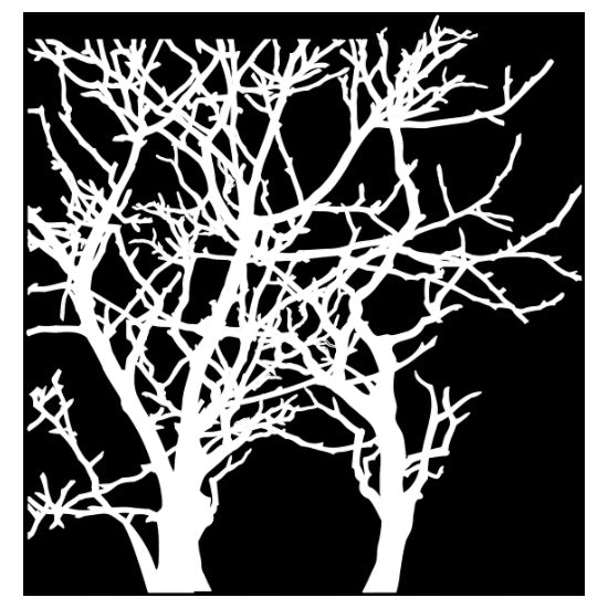 Pochoir branches - 6x6po