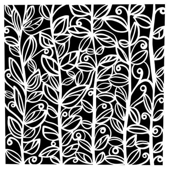 Pochoir vignes - 6x6po