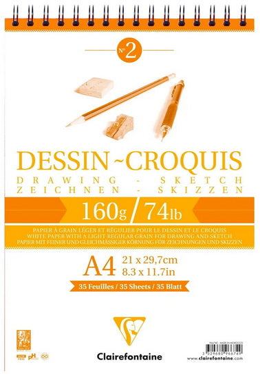 Sketch Paper Pad 160g - A4 35sh
