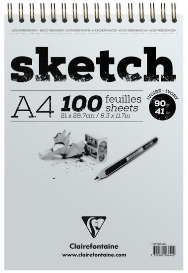 Sketchbook - Ivory - 90g - 21x29.7cm - 100sh