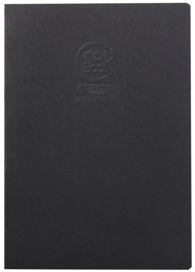 Carnet d'esquisse Crok'book - noir - 160g - 21x29.7cm - 40p
