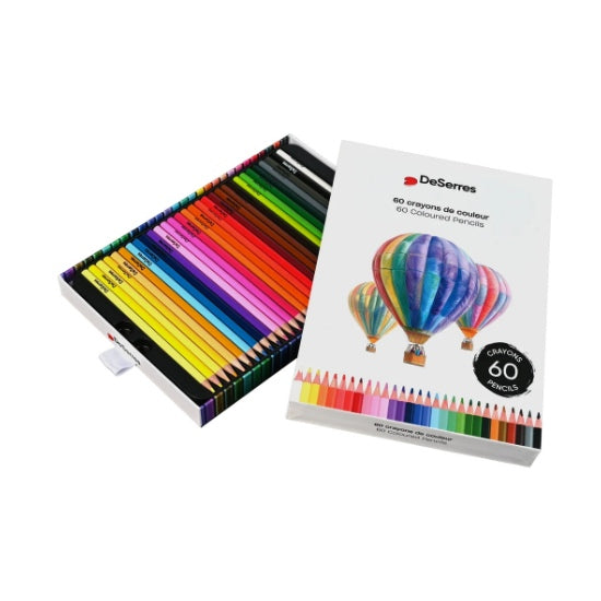 Ens. 60 crayons de couleur