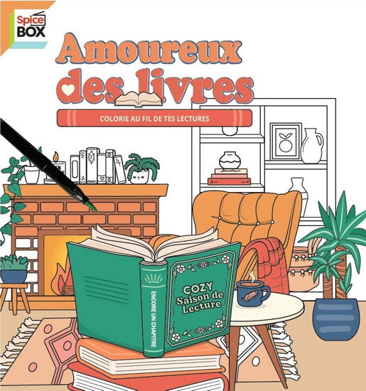 Amoureux des livres : colorie au fil de tes lectures