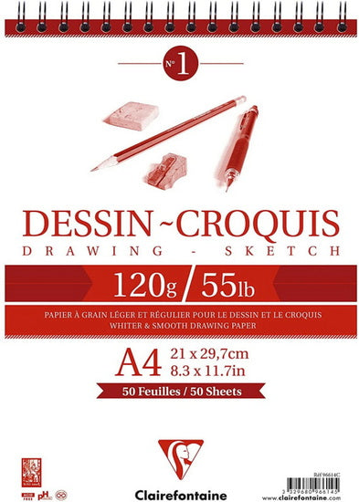Bloc à dessin - 120g - A4 50f