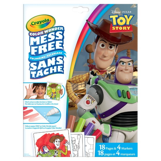 Pack of 5 color Wonder markers and 18 coloring pages Toy story 5
