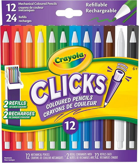 12-Mechanical coloured pencils