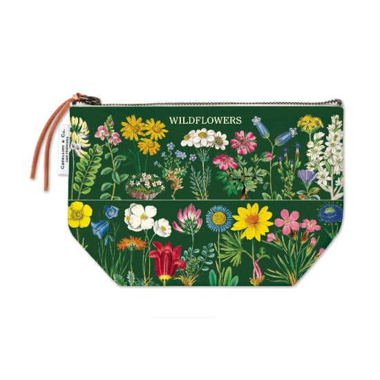 Trousse vintage fleurs sauvages