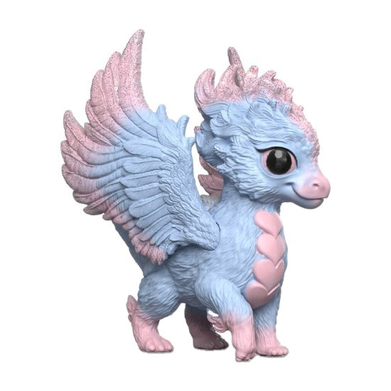 Figurine baby crystal dragon