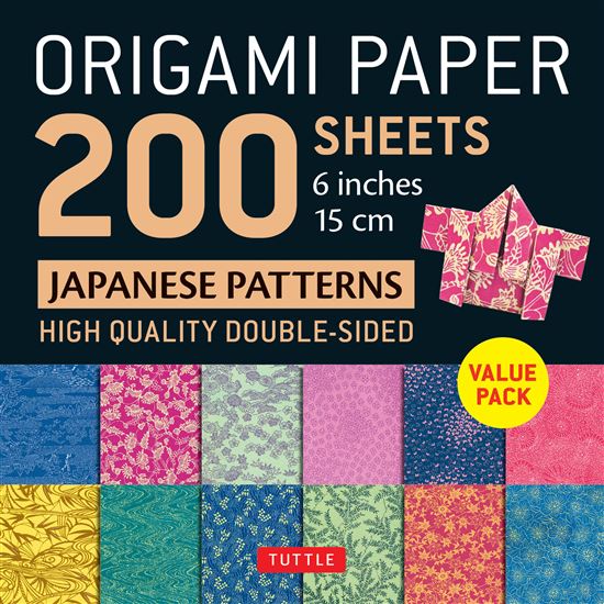 Origami Paper 200 sheets Japanese Patterns 6 15 cm: Tuttle Origami Paper: Double-Sided Origami Sheets Printed with 12 Patterns (Instructions for 6 Projects Included)