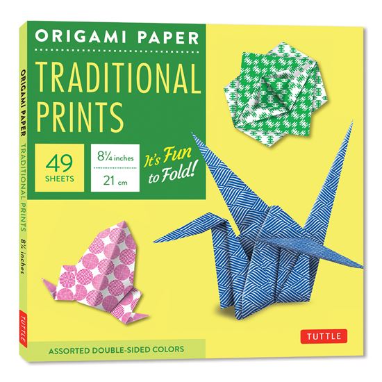 Origami Paper - Traditional Prints - 8 1/4 - 49 Sheets: Tuttle Origami Paper: Large Origami Sheets Printed with 6 Different Patterns: Instructions for 6 Projects Included