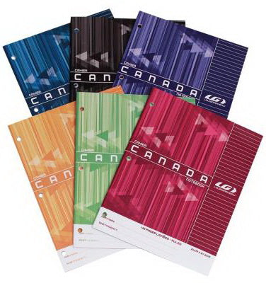 Cahier Canada ligné LG 40p 6AS