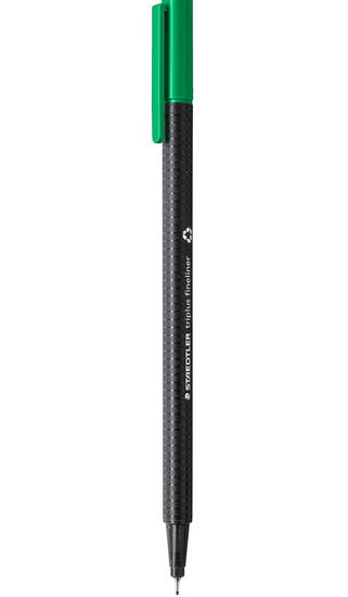 Marq. feut. TRIPLUS FINELINER vert