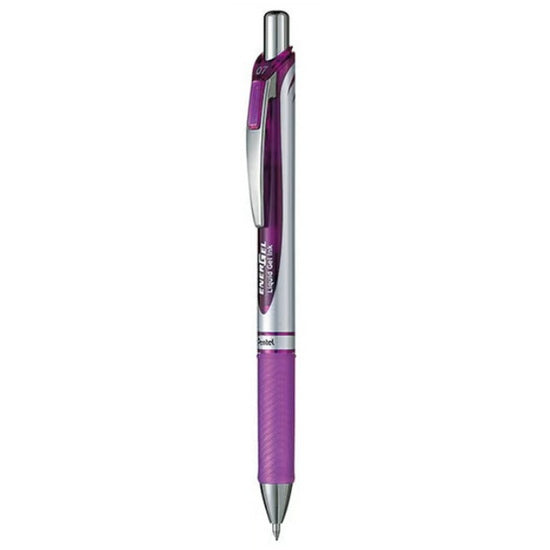 Stylo gel rétractable Energel violet 0.7 mm