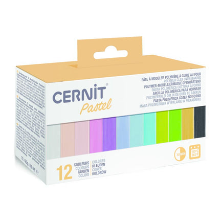 Polymer Clay Mini Blocks - Pastel, 12 x 25 g			