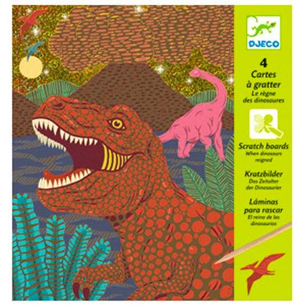 Cartes à gratter - Le règne des dinosaures