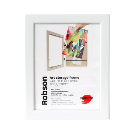 Robson Kids Art Storage Frame - White, 8.5 x 11 in