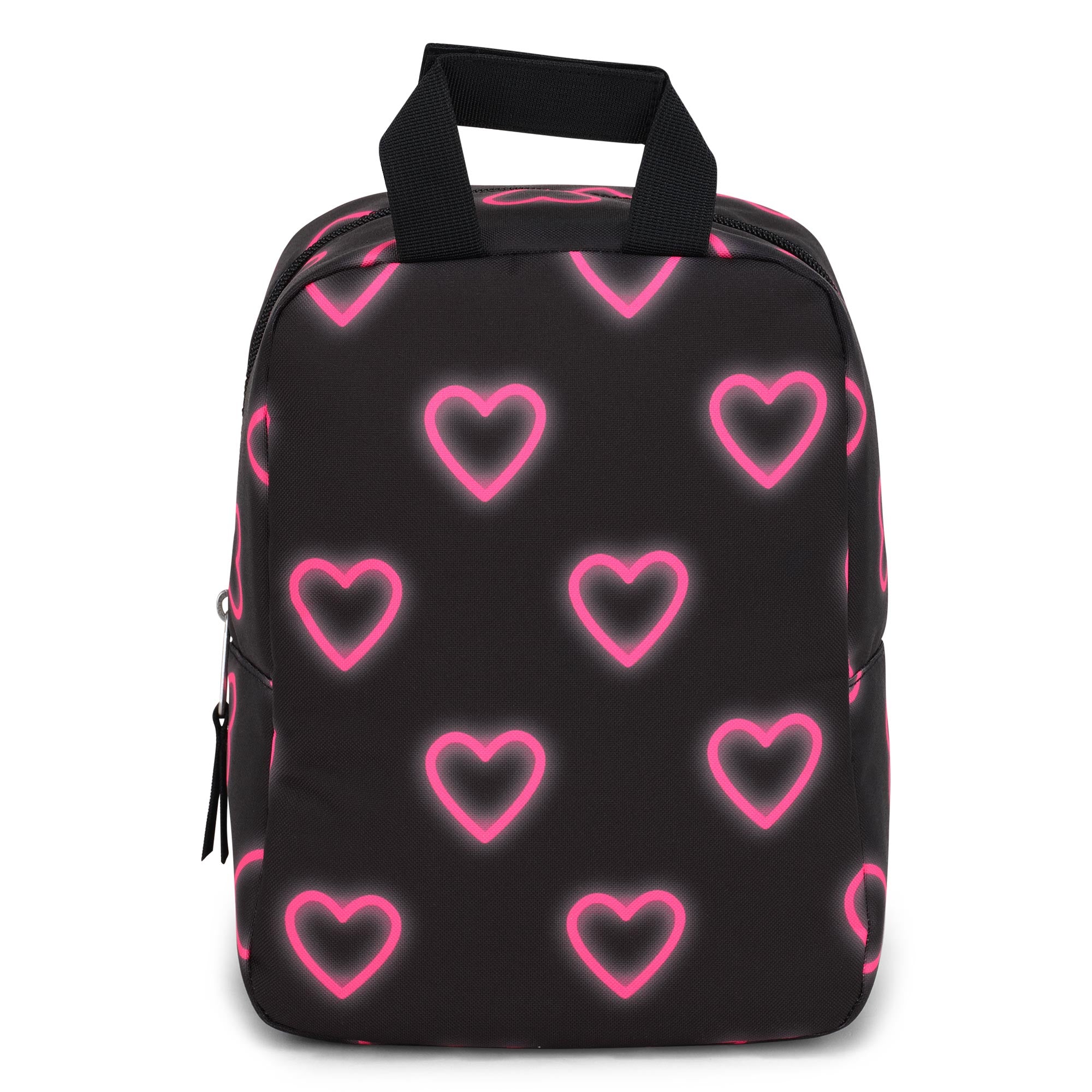 Big Break Lunch Bag Happy Hearts Black 8 L DeSerres