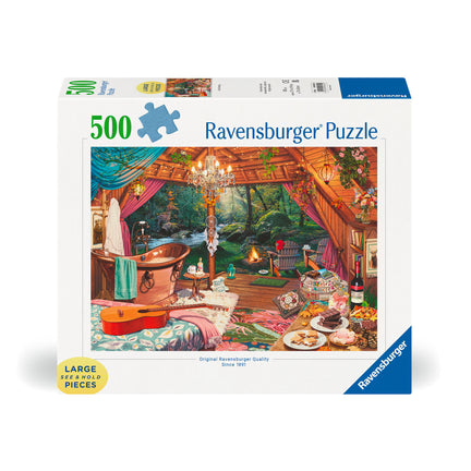 Large Format Puzzle - Cozy Glamping, 500 Pieces