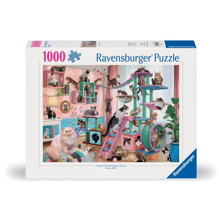 Adult Puzzle - Cat Tree Heaven, 1,000 Pieces