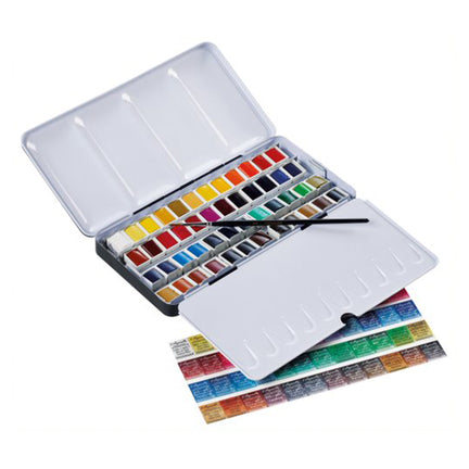 l'Aquarelle Watercolour Kit - 48 Half Pans