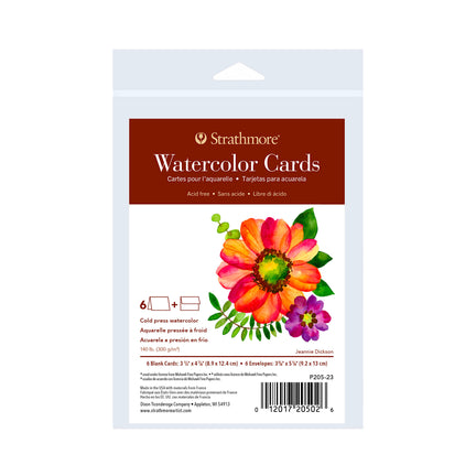 Blank watercolour card packs