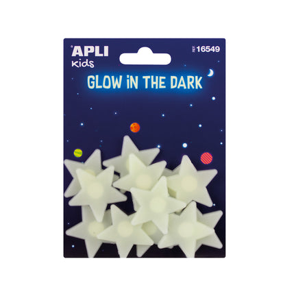 Pack of 12 Glow-in-the-Dark Adhesive Stars