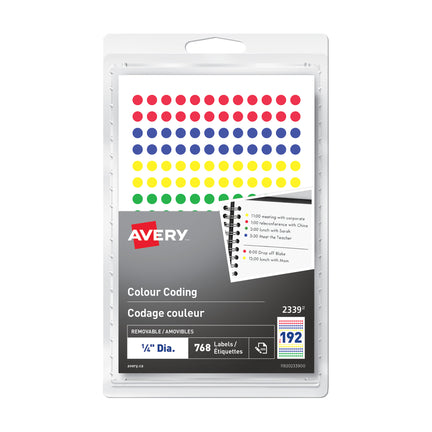 768-Pack Colour Coding Labels - Assorted