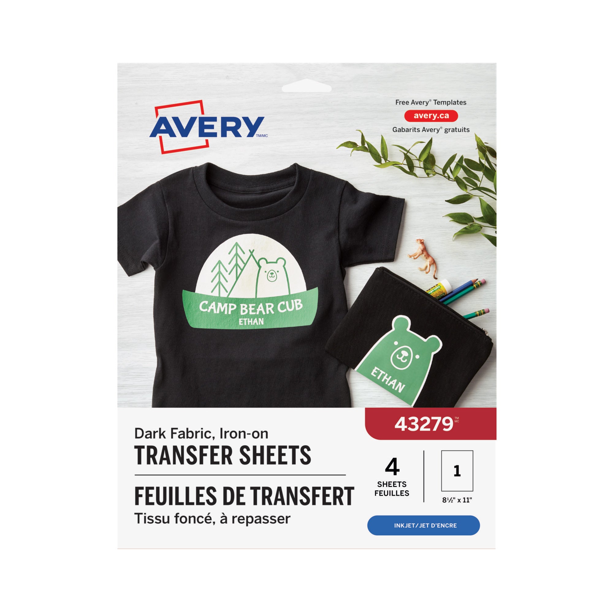 IronOn Transfer Sheets Dark Fabric &VerticalLine; DeSerres