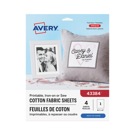 Iron-On Cotton Fabric Transfer Sheets