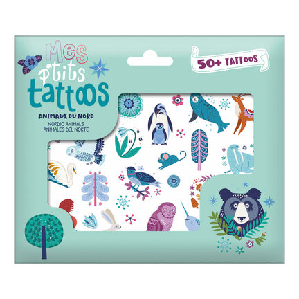 Mes p'tits tattoos: animaux du nord - French Ed.