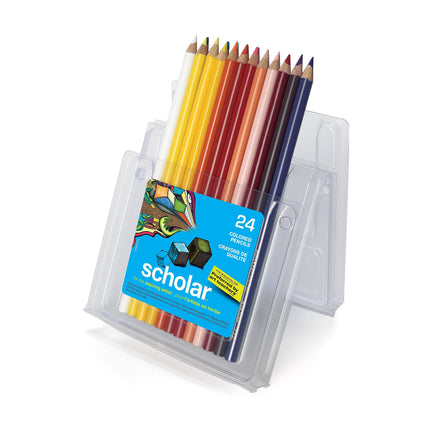 Ens. 24 crayons de couleur Scholar