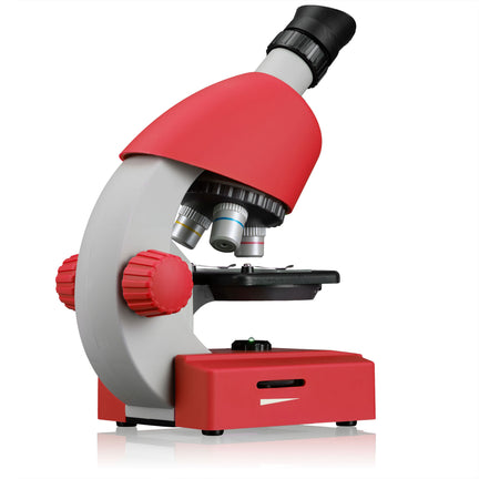 Junior Microscope - Red, 40x-640x        