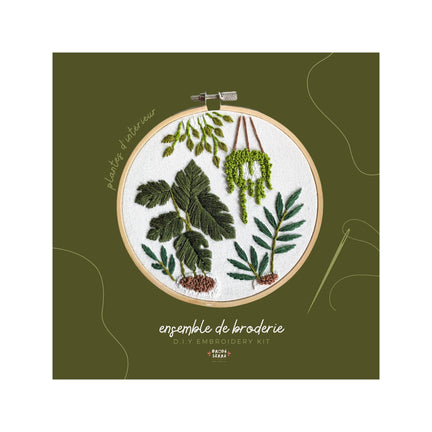 DIY Embroidery Kit - Indoor Plants