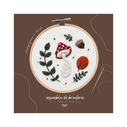 DIY Embroidery Kit - Mushroom Forest